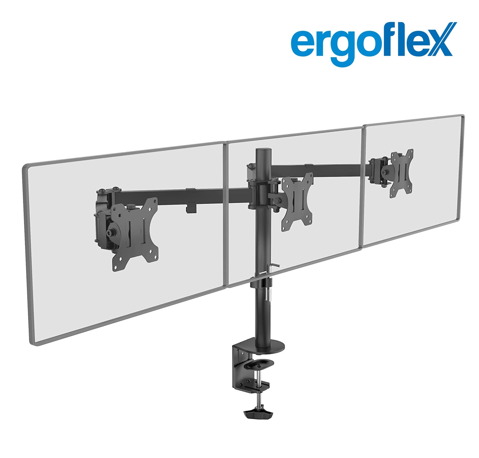 Ergoflex EF83 Triple Ekran Asansörlü 13-27inch Monitör Standı 
