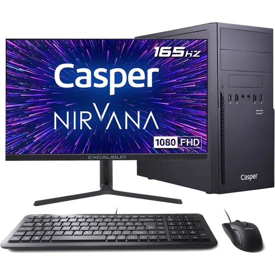 Casper Nirvana N2H.1170-D800R-245 İntel Core i7 11700 32GB 2TB + 960GB SSD Windows 11 Pro 24.5'' Masaüstü Bilgisayar